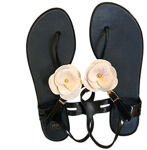 EUC Melissa, 10, Slingback Flip Flop Sandals